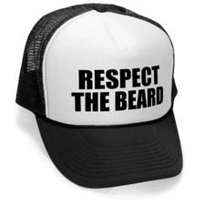 RESPECT THE BEARD - Unisex Adult Trucker Cap Hat