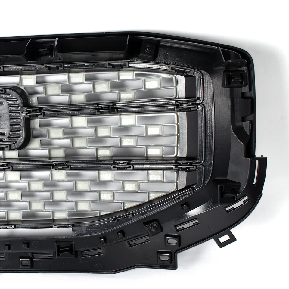 For GMC Acadia Denali 84378394 2017-2019 Front Upper Grille Assembly Gloss Black Foto 4 de 4