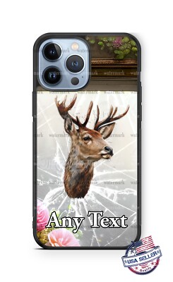 White-tailed Deer Head Stuck in Mirror Phone Case For iPhone 15 Samsung Google