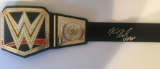 Autographed Kofi Kingston WWE signed Championship toy Title Belt 