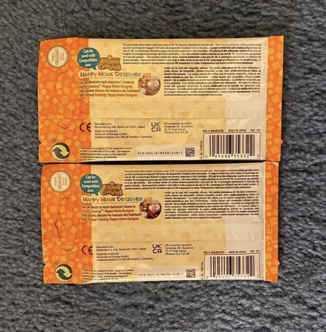 Tarjetas Amiibo Animal Crossing - Serie 2 - Pack de 2 [6 Tarjetas] NUEVAS Leer Descripción Foto 2 de 2