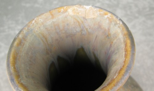 Belgium Faiencerie Thulin Art Deco Pottery Crystaline Glaze Vase 2190 Vintage - Picture 13 of 16