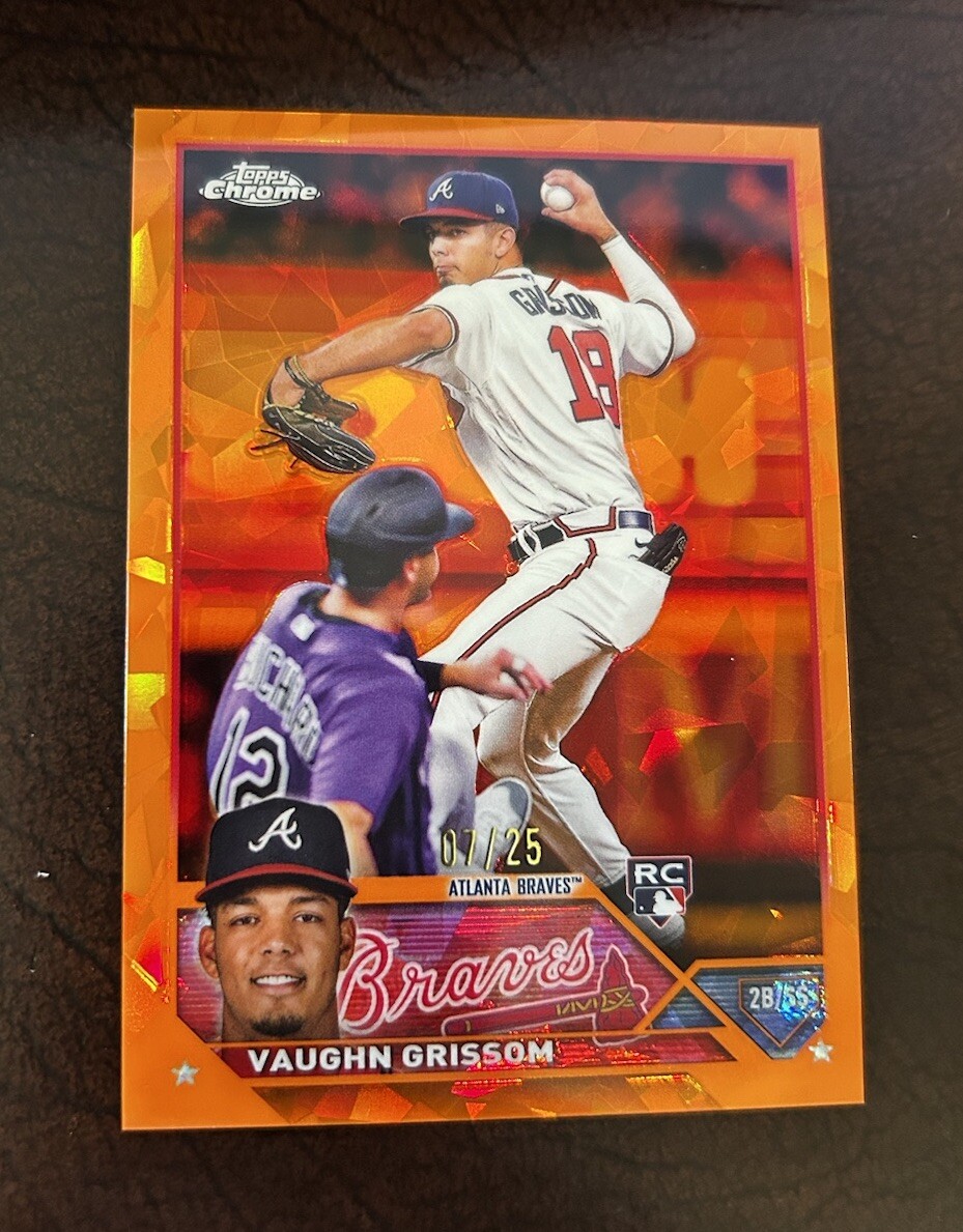2023 Topps Chrome Sapphire Vaughn Grissom Orange /25 Red Sox Braves #275