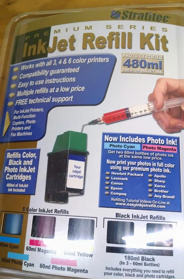 Stratitec Ink Jet Refill Kit Premium Series HP Canon Epson Compaq Lexmark Other - Image 2 of 4