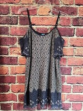 Cold Shoulder Lace Dress Sz M C85