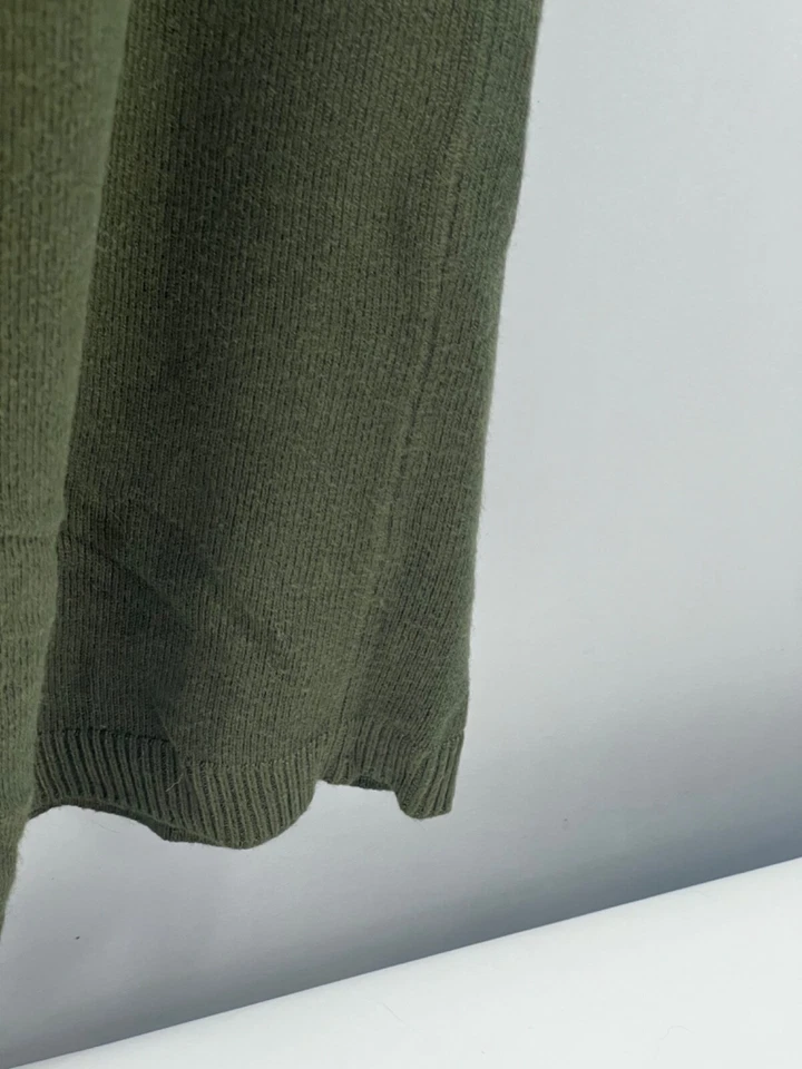 Calça Marla Wynne Feminina Tamanho M Verde Cordão Puxar Perna Larga Elástica - Imagem 4 de 4