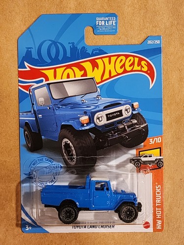 Hot Wheels Toyota Land Cruiser Blue 2021 HW Hot Trucks 3/10 202/250