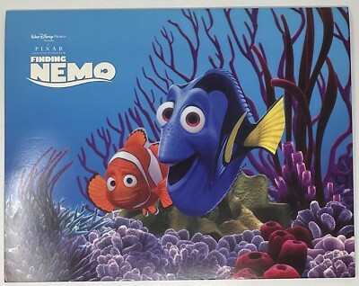 Walt Disney Pixar Finding Nemo Set 4 Lithographs Original Folder Frameable EUC