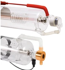 Cloudray CO2 Laser Tube 50W 60W 70W Length 1000mm Dia.50mm Glass Tube With Metal