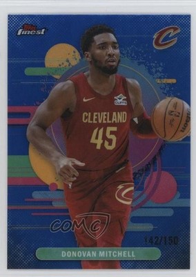 2025-26 Topps Finest Uncommon Blue Refractor 142/150 Donovan Mitchell #181 5y7