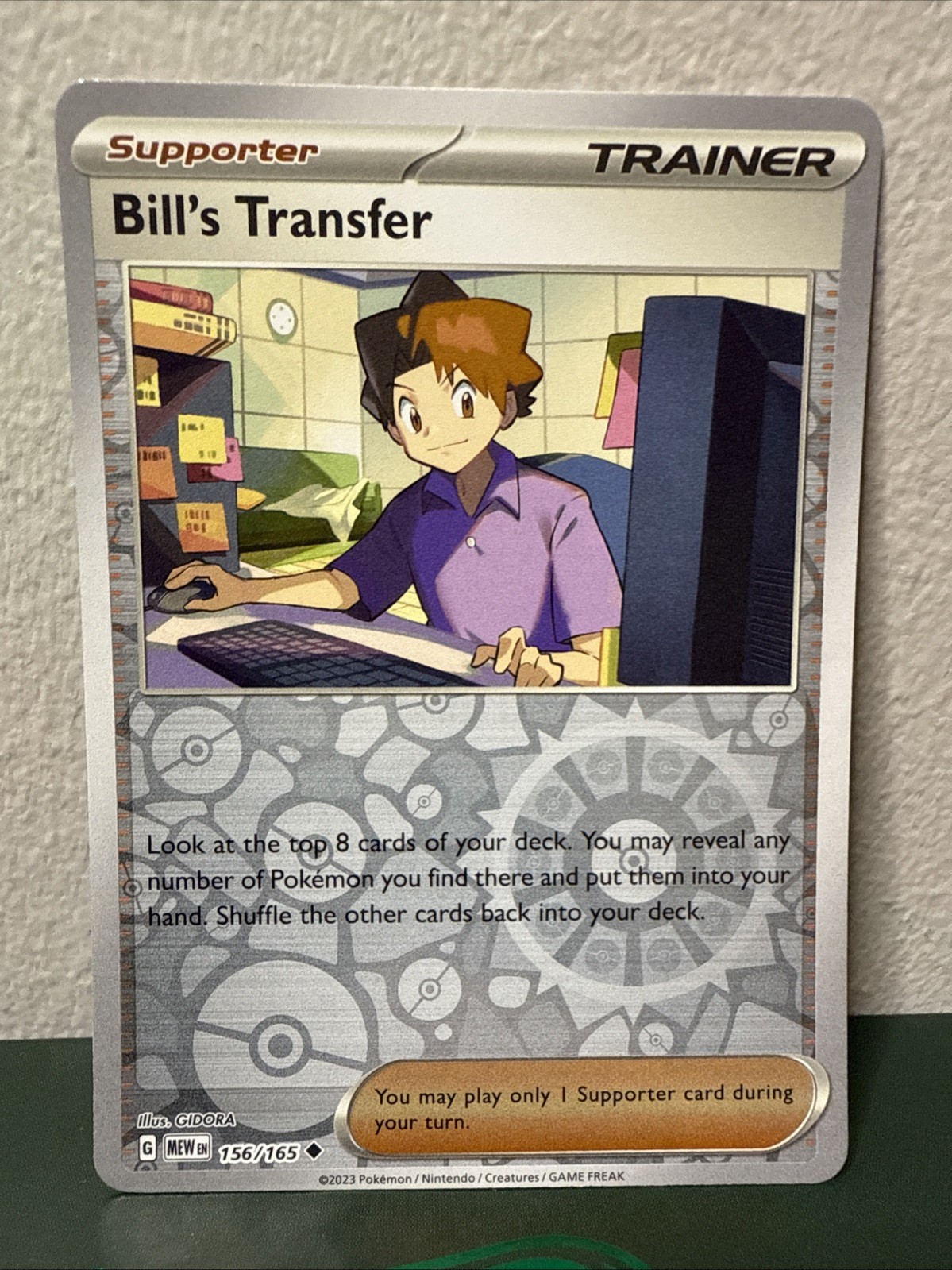 Pokemon - Pokemon 151 -  Bill's Transfer - 156/165  - Reverse Holo - NM/M
