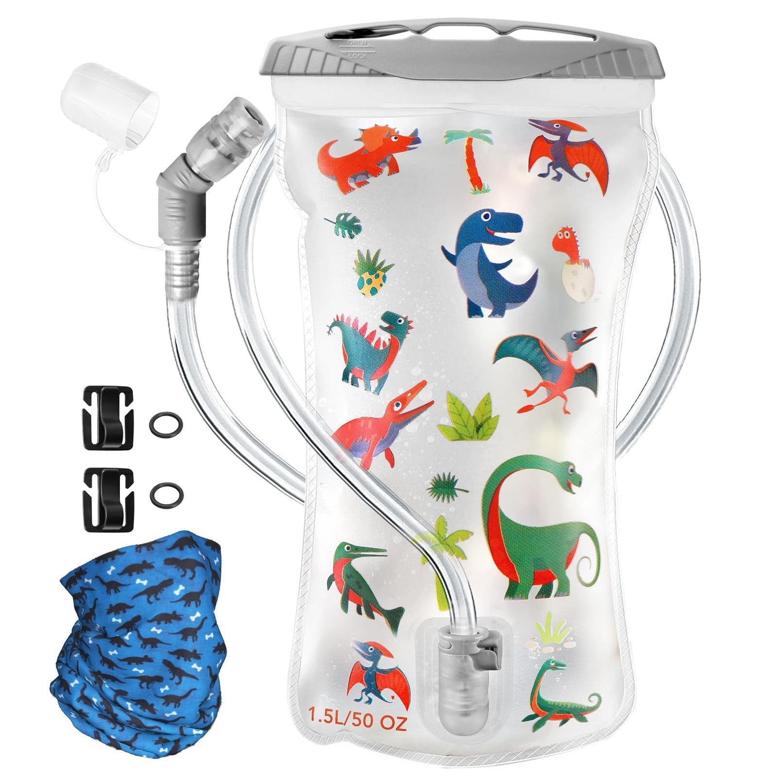 CHERAINTI Hydration Bladder, 1.5 Liter Kids Water Bladder for Hiking Backpack...
