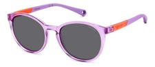 Image of Polaroid Kids Sunglasses PLD 8059/S 789 (M9) Lilac/Grey Polarized Caliber 45