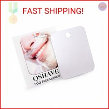 QSHAVE Fogless Shower Mirror Large Size with Suction Hook and Adhesive Hook Perf