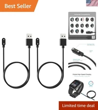 Lightweight 2-Pack Magnetic Smart Watch Charger - 3.3FT Fast Charging Cable