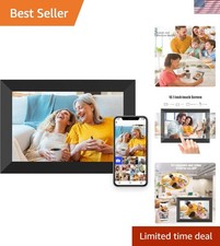 Digital Picture Frame WiFi 10.1 Inch Smart Digital Photo Frame with 1280x800 ...