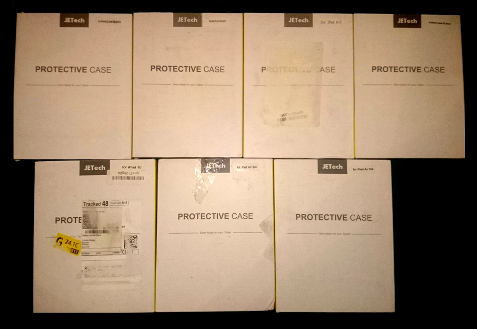 LOTE DE SIETE FUNDAS PROTECTORAS PARA IPAD JETECH - PARA VARIOS MODELOS - LEER DETALLES Foto 3 de 3