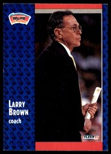 Larry Brown 1991-92 Fleer #183 Spurs NBA READ FREE SHIPPING AutographDen
