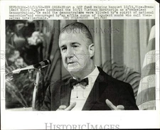 1969 Press Photo Vice-President Spiro T. Agnew Speaking at GOP Fundraising Event