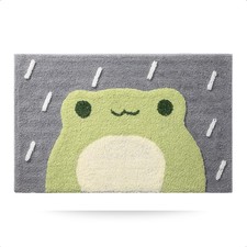 Cute Frog Bath Mat Animal Bathroom Rugs Cartoon Floor Mats Non Slip Extra Ab...