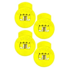 GloveLock 4-Pack Baseball/Softball Glove Lace Locking Clips - Highlighter