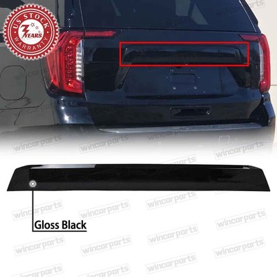 For 2021 2022 2023 2024 GMC Yukon Rear Closure Center Panel Applique Gloss Black