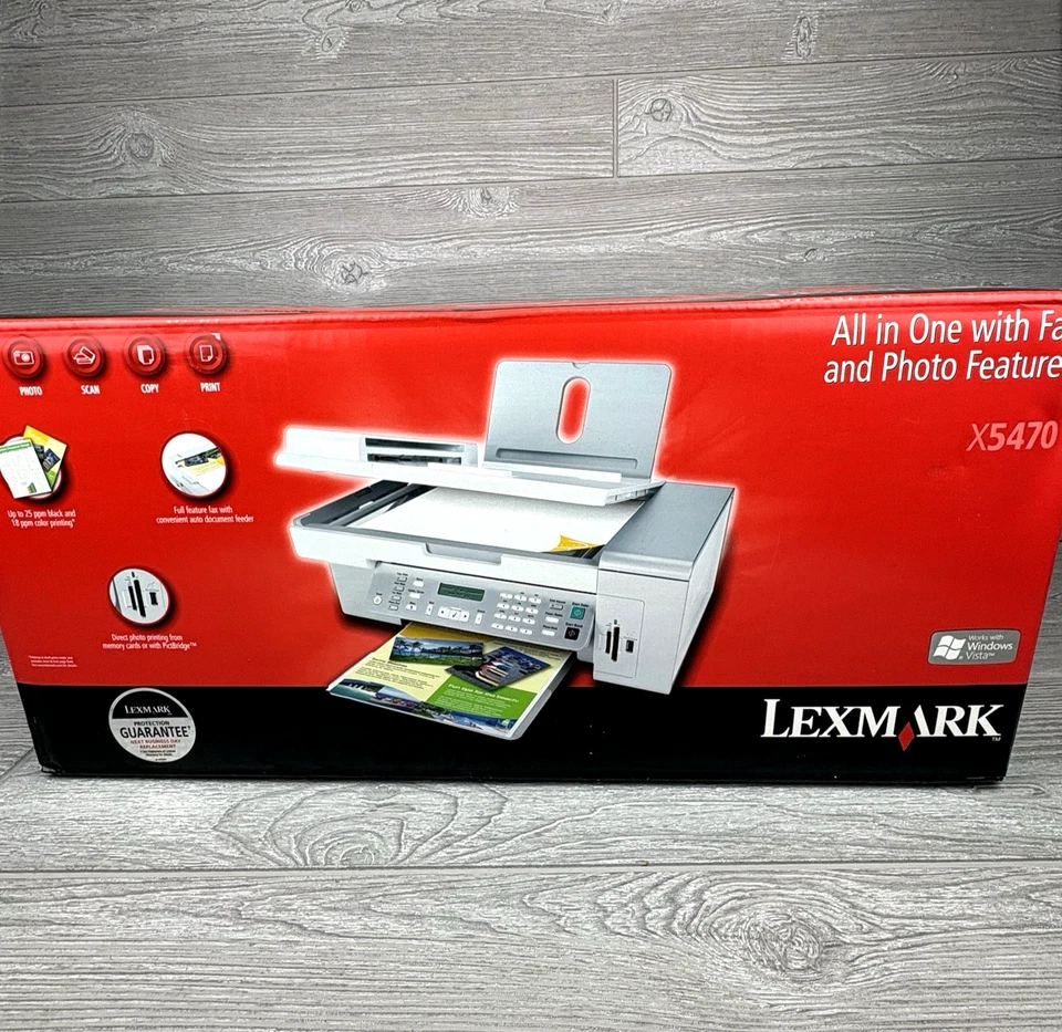 Lexmark X5450 All-In-One Inkjet Printer Color New Sealed - Image 2 of 4