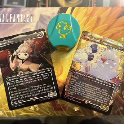 TATARU TARU & MOG MOOGLE WARRIOR  track foil Chocobo Bundle mtg and Click Wheel