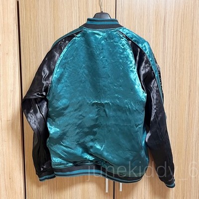Souvenir Jacket Japanese Pattern Embroidery Sukajan Reversible