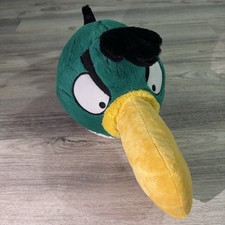 Angry Birds Large Plush Hal Toucan Green Bird 12" Long Closed Beak, Commonwealth