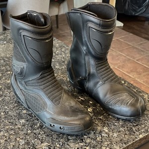 Icon Men's Black Motorcycle Boots Size 11 US 45 EU 10.5 UK