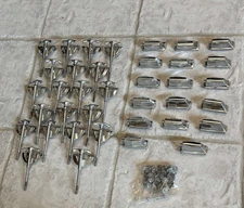 Large Lot Vintage Pearl Bass Drum Lugs. Fasteners, T-rods & Claws