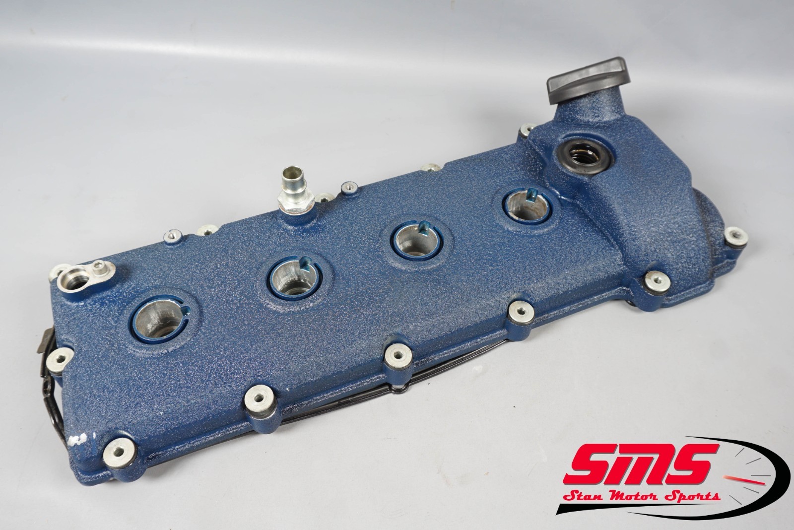 04-17 Maserati GranTurismo M145 4.2L Engine Right Valve Cover Blue 36K OEM