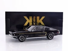 KK SCALE MODELS 1/18 - FORD MUSTANG GT FASTBACK - 1968 181393BK
