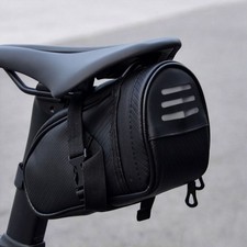 Black Bike Bicycle Seat Saddle Bag Under Seat Storage Tail Pouch Cycling Bags US