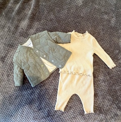 Old Navy Baby Girls' Clothes 3 Piece Set Size 0-3 Months