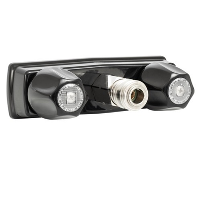 #ad RecPro RV Exterior Faucet Hot Cold High Pressure No Flex Spout Black $39.56