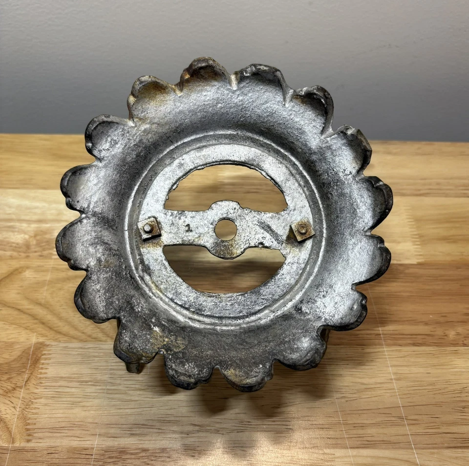 ANTIGUO SOPORTE PARA PECERA SIRENA DE HIERRO FUNDIDO ART DECO Foto 4 de 4