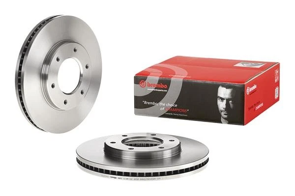 2x Brake Discs Pair Vented fits TOYOTA HI-ACE Mk4 2.7 Front 98 to 06 3RZ-FE Set - Image 2 of 4