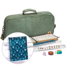 American Mahjong Set, "Oceana" with Heather Teal Soft Case