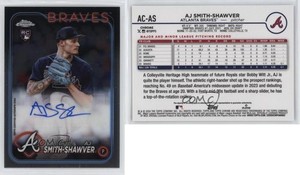 2024 Topps Chrome Update Auto AJ Smith-Shawver #AC-AS Rookie Auto RC