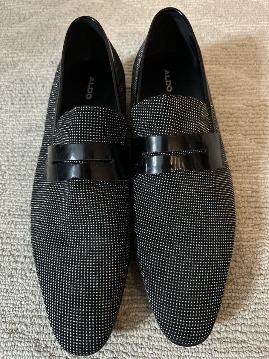Aldo Shoes Mens Size 13 Black Polka Dot Monk Strap Dress Loafers Slip On Formal | eBay Aldo Shoes Mens Size 13 Black Polka Dot Monk Strap Dress Loafers Slip On Formal | eBay