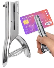 Hole Punch 1/4 Inch Heavy Duty Single Hole Punch Paper Card Portable Handheld...