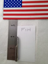 1 NEW FALCON / SGS 1/4" SHANK CARBIDE BURR SF-1 tree DOUBLE CUT 3/4" LOC (F114)