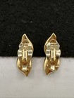 Vintage Swarovski Signed S.A.L. Rhinestone Earrings Gold Tone Clip On. — photo 5