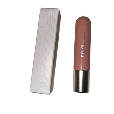 New REM Beauty On Your Collar Plumping Lip Gloss in Pink Razor Nude Luxury