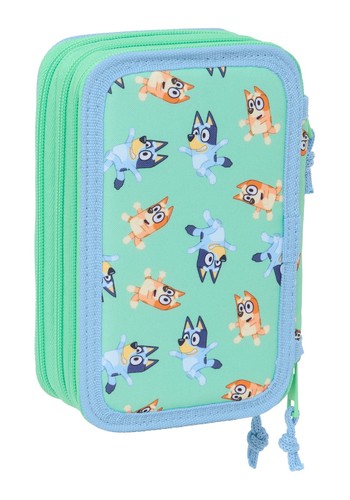 Bluey "Sisters" Federmäppchen Mäppchen Federmappe Federtasche 37 tlg 3-fach - Bild 2 von 6