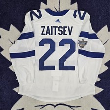 Nikita ZAITSEV, Stadium Series, Game Worn, Warm Up, Toronto Maple Leafs, Hockey.