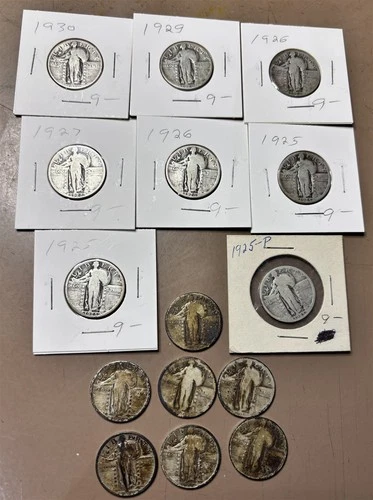 15 - Standing Liberty Quarters - 1925-1930