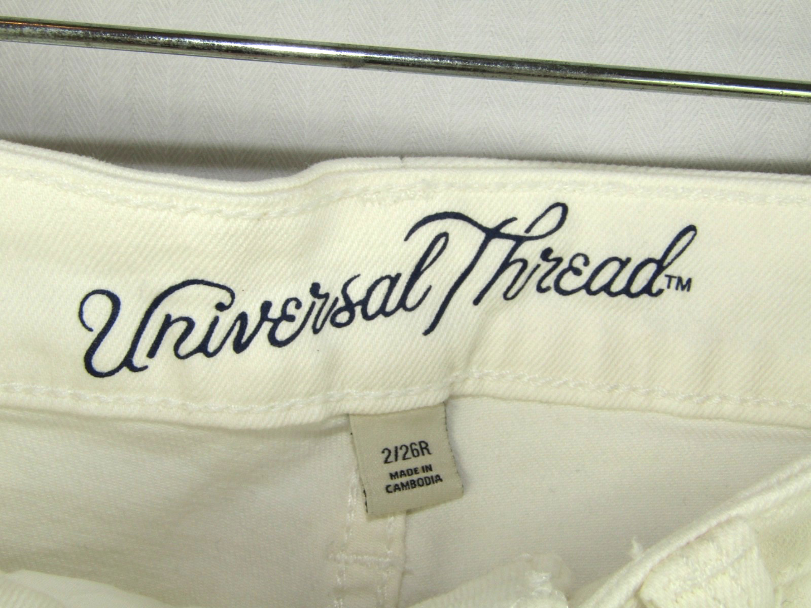 Universal Thread Off White Button Fly High Rise S… - image 6